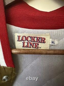 Vintage Locker Line San Francisco 49ers Satin Bomber Jacket Size XL