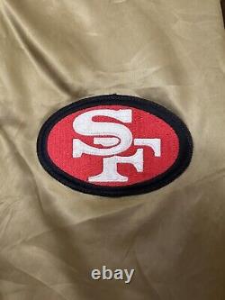 Vintage Locker Line San Francisco 49ers Satin Bomber Jacket Size XL