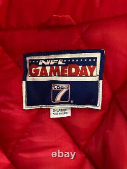 Vintage Logo 7 Game day San Francisco 49ERS NFL Puffer Jacket Mens Size XL New