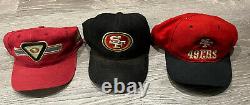 Vintage Lot 12 Snapback 90s Hats Retro San Francisco 49ers Pro Line Super Bowl