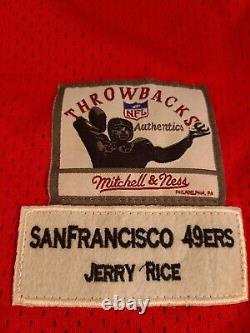 Vintage Mitchell & Ness NFL San Francisco 49ers Jerry Rice Throwback Jersey 50