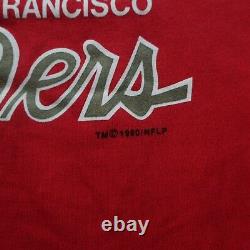Vintage NEW 1990 San Francisco 49ers Sweatshirt Size XL Made in USA Script