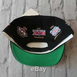 Vintage NEW 90s San Francisco 49ers Superbowl Snapback Hat by Annco Cap
