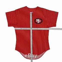 Vintage NEW San Francisco 49ers Niners Pinstripe Jersey by Chalk Size L