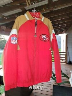 Vintage NFL Apparel San Francisco 49ers Red Gold Apex One NFL Parka size XL