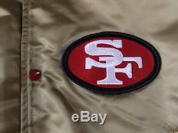 Vintage NFL Chalk Line Satin Jacket San Francisco 49ers sz XL, NWT, Starter