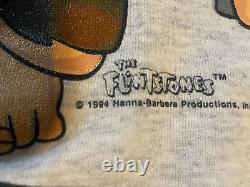 Vintage NFL Flintstones Crewneck Sweater San Francisco 49ers Grey SIZE L RARE