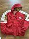 Vintage NFL Nutmeg San Francisco 49ers Double Zip with Hoodie 5 Pocket Jacket L