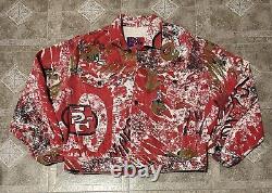 Vintage NFL San Francisco 49ers Denim Pro Player AOP graffitti Jacket Size L/XL