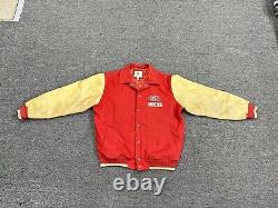 Vintage NFL San Francisco 49ers Football Wool/Faux Leather Varsity Jacket L