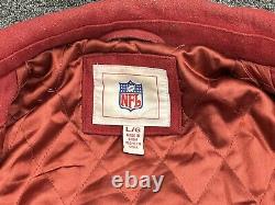 Vintage NFL San Francisco 49ers Football Wool/Faux Leather Varsity Jacket L