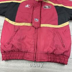 Vintage NFL San Francisco 49ers Logo Athletic Zip Jacket Hooded YOUTH Size Large