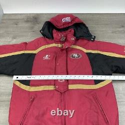 Vintage NFL San Francisco 49ers Logo Athletic Zip Jacket Hooded YOUTH Size Large