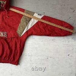 Vintage NFL San Francisco 49ers Starter Pro Line Pullover 1/2 Zip Jacket Sz XL