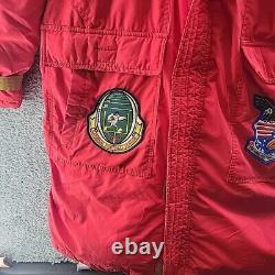 Vintage NFL San Francisco 49ers Triple F. A. T Goose Down Parka Coat Large 90s