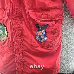 Vintage NFL San Francisco 49ers Triple F. A. T Goose Down Parka Coat Large 90s