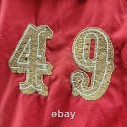 Vintage NFL San Francisco 49ers Triple F. A. T Goose Down Parka Coat Large 90s