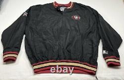 Vintage NFL Starter Pro Line San Francisco 49ers Pullover Windbreaker Jacket XXL