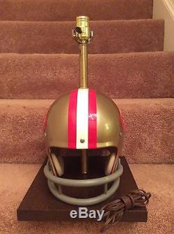 Vintage Old Riddell Kra-Lite Football Helmet Lamp -1971 San Francisco 49ers