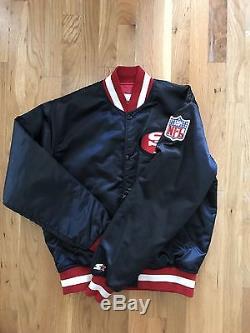 Vintage Pro Line Starter Mens SAN FRANCISCO 49ERS Jacket BLACK Size Medium