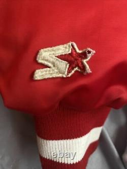 Vintage RARE 90s San Francisco 49ers Satin Jacket by Starter Size XL, Red