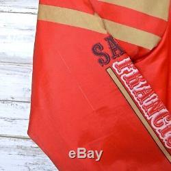 Vintage RARE SAN FRANCISCO 49ers USA Chalk Line FANIMATION Jacket Youth XL
