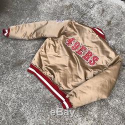 Vintage Rare 80's 90's SAN FRANCISCO SF 49ers REVERSIBLE STARTER Jacket Size XL