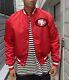 Vintage Red San Francisco 49ers Pro Chalk Line Starter Style Satin Jacket XL