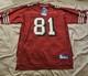 Vintage Reebok NFL San Francisco 49ers Terrell Owens 81 Jersey Reebok Size Large