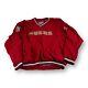 Vintage Reebok Pro Line San Francisco 49ers Red V-Neck Pullover Mens Size 2XL