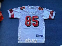 Vintage Reebok Vernon Davis San Francisco 49ers NFL Jersey Sz 48