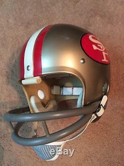 Vintage Riddell Kra-Lite Old Football Helmet- 1972 San Francisco 49ers
