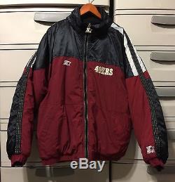Vintage SAN FRANCISCO 49ERS NFL PRO LINE STARTER XL Jacket RARE SF Jacket