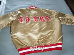 Vintage SAN FRANCISCO 49ERS STARTER NFL COAT JACKET LARGE