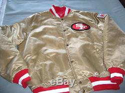 Vintage SAN FRANCISCO 49ERS STARTER NFL COAT JACKET LARGE