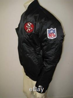 Vintage SAN FRANCISCO 49ers Black/Gold REVERSIBLE STARTER Jacket NFL Size LARGE