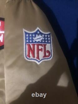 Vintage STARTER NFL San Francisco 49ers 80's 90's Gold Satin Jacket XL