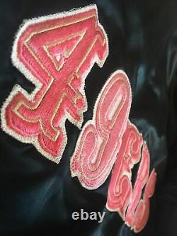 Vintage STARTER Pro Line SF San Francisco 49ers Rare Black Satin Jacket Large