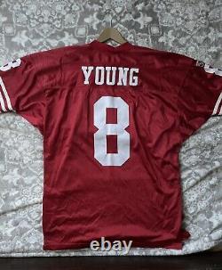 Vintage STEVE YOUNG San Francisco 49ers WILSON PRO LINE Size 52 Jersey RARE