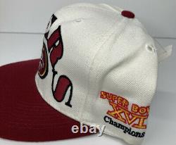 Vintage San Francisco 49ers Annco Pro Model Super Bowl Champs Snapback Hat White
