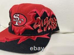 Vintage San Francisco 49ers Drew Pearson 90's Jagged Edge Snapback Hat