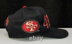 Vintage San Francisco 49ers Drew Pearson Old English Snapback Hat Cap Wool