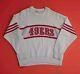 Vintage San Francisco 49ers Football Sweater Cliff Engle 80s Big 2XL Rare! NFL