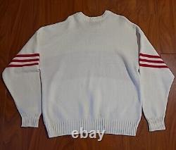 Vintage San Francisco 49ers Football Sweater Cliff Engle 80s Big 2XL Rare! NFL