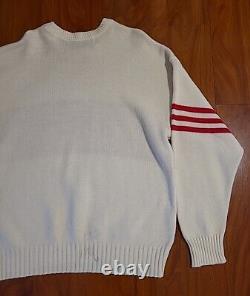 Vintage San Francisco 49ers Football Sweater Cliff Engle 80s Big 2XL Rare! NFL