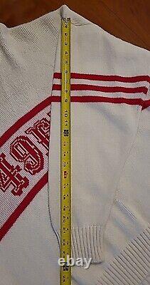 Vintage San Francisco 49ers Football Sweater Cliff Engle 80s Big 2XL Rare! NFL