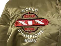 Vintage San Francisco 49ers Gold Satin Starter Jacket -Super Bowl 19, sz large