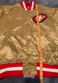 Vintage San Francisco 49ers Gold Starter Nylon Jacket Size L GREAT CONDITION