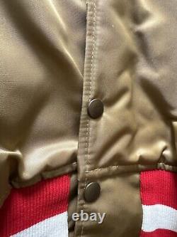 Vintage San Francisco 49ers Gold Starter Nylon Jacket Size L GREAT CONDITION