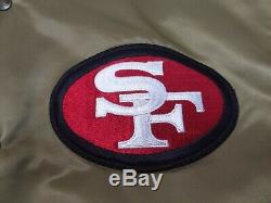 Vintage San Francisco 49ers Gold Starter Proline Satin Jacket XL Bomber